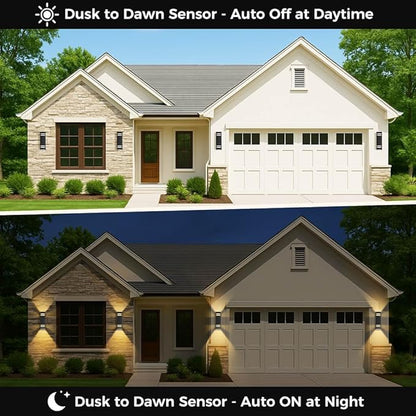 KIZON Modern Smart Porch Lights RGBCW, Dusk to Dawn Outdoor Lights Color - Image 4