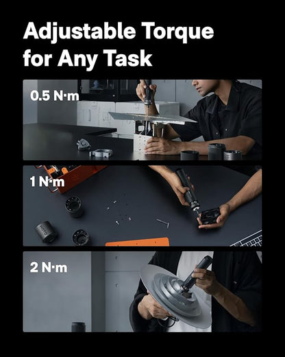 HOTO PixelDrive Electric Screwdriver, Smart Display, 6 Torque Settings - Image 3