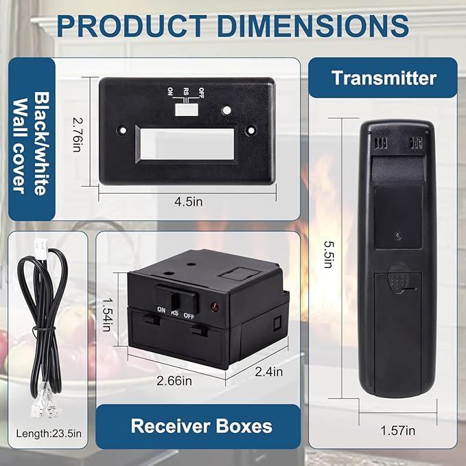 Gas Fireplace Remote Control System Kit - Image 2