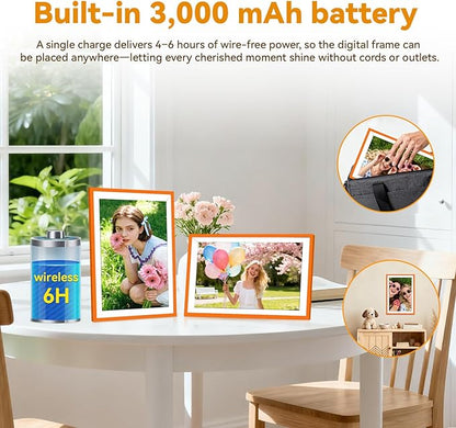 Battery Power Digital Photo Frame Electronic LED Screen Customizable - Image 3