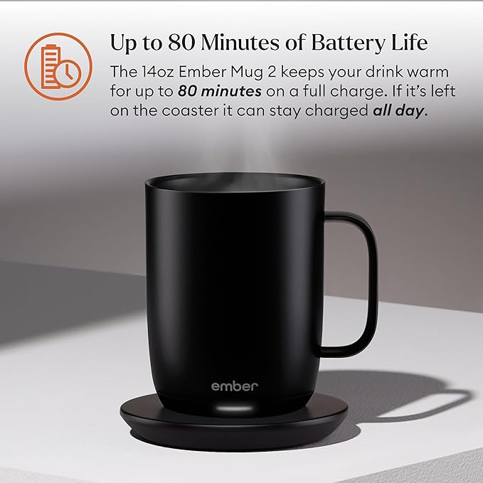 Ember Temperature Control Smart Mug 2, 14 Oz, App-Controlled Heated Coffee Mug - Image 3