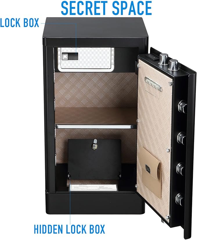 Tenamic Deluxe Biometric Fingerprint Safe Box Smart Touch Screen Fireproof Safe - Image 4
