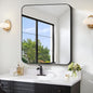 FORBATH Bathroom Mirror 30" x 36", Rectangle Black Bathroom Mirror by FORBATH