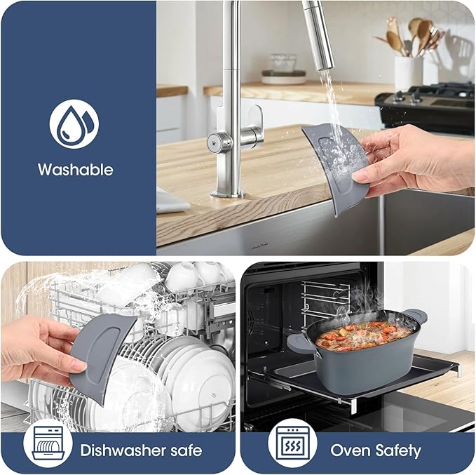 For Ninja Crockpot Slow Cooker Silicone Pot Handle Cover, - Image 5