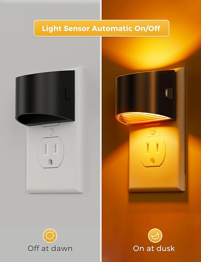 L LOHAS LED Night Light 2 Pack, Night Lights Plug into Wall, Dusk to Dawn - Image 3