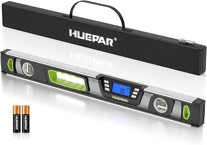 Huepar 24-Inch Digital Level, Professional Magnetic Electronic Torpedo Level by Huepar