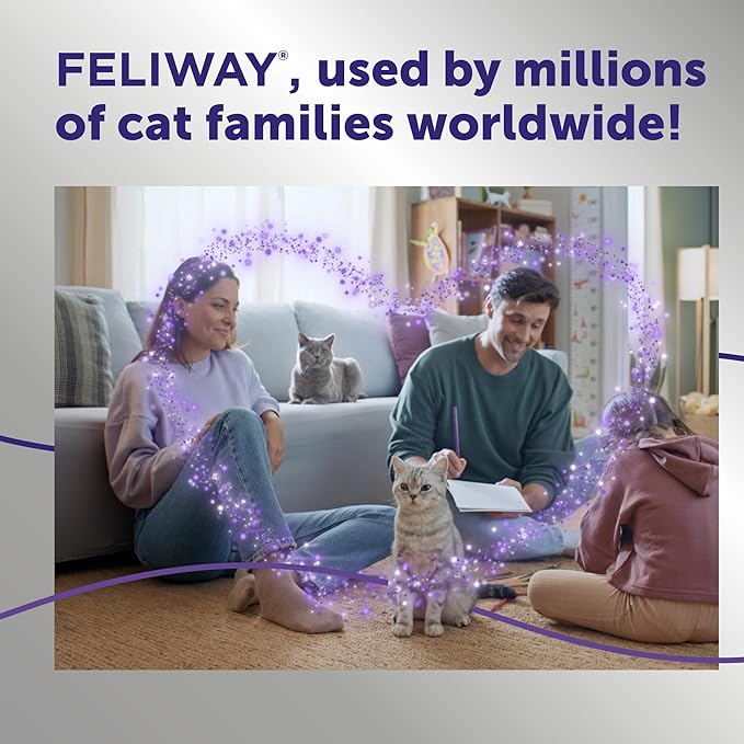 FELIWAY® Optimum 30 Day Cat Calming Plug In Pheromone Diffuser Starter Kit - Image 8