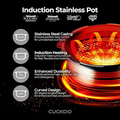 CUCKOO CRP-JHR1009F | 10-Cup Induction Heating Pressure Rice Cooker | 19 Menu - Image 4