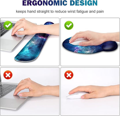 Gaming Mouse Pad, Large Desk Mat, Cute Desk Pad Protector, 4in1 XXL Mousepad + - Image 3