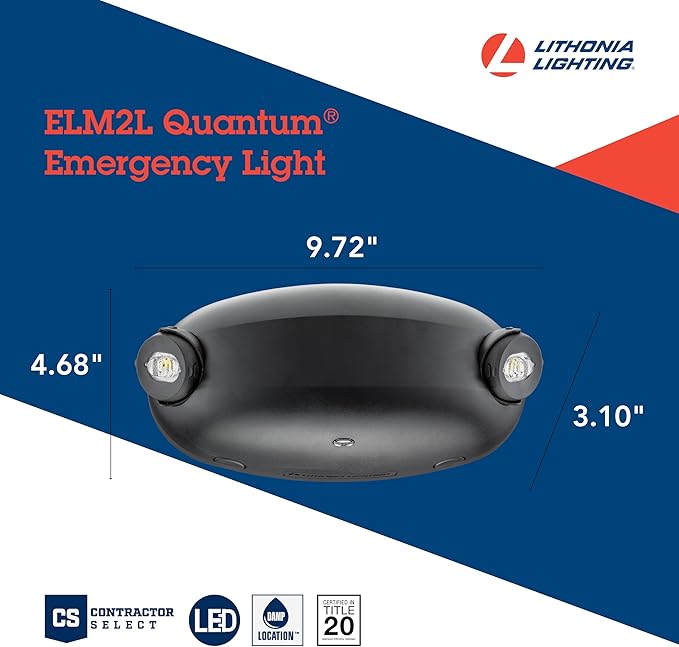 Lithonia Lighting ELM2L B M12 Quantum LED Emergency Light, Manual Testing - Image 4