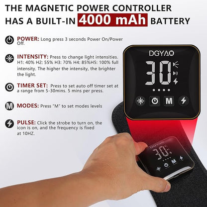 Cordless Rechargeable Red Light Therapy Belt, Wearable Infrared Light Therapy - Image 4