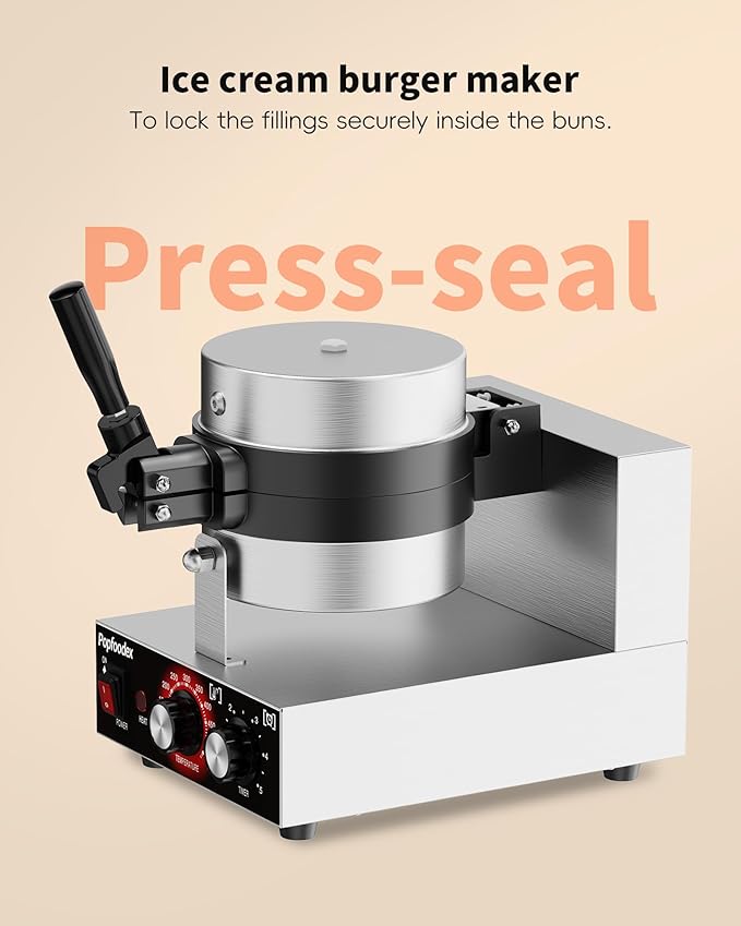 Ufo Burger Maker Machine, 110V Electric Ufo Sandwich Maker w/Adjustable - Image 5