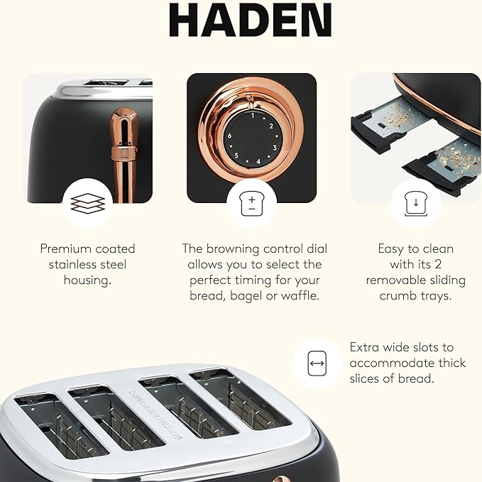 HADEN Heritage 4-Slice Toaster - Image 3