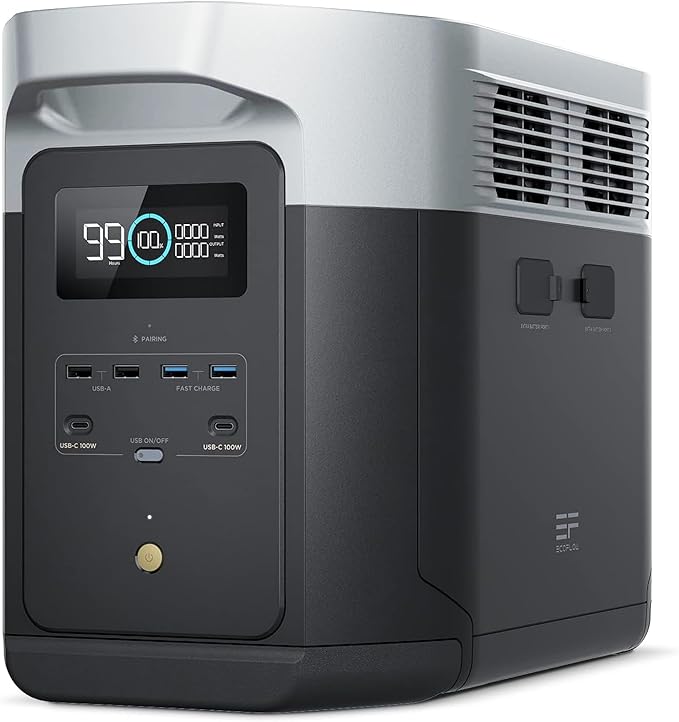 EF ECOFLOW Portable Power Station DELTA 2 Max, 2400W LFP Solar Generator by EFECOFLOW