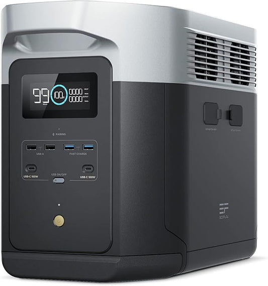 EF ECOFLOW Portable Power Station DELTA 2 Max, 2400W LFP Solar Generator by EFECOFLOW