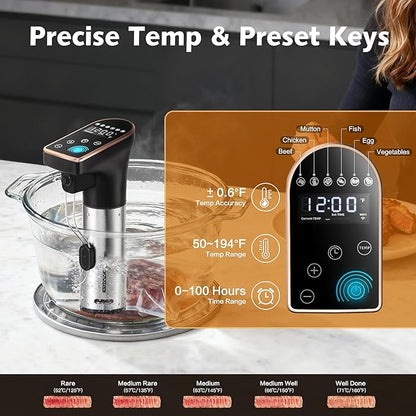 1300W Sous Vide Precision Cooker Machines, IPX7 Full Waterproof Immersion - Image 5