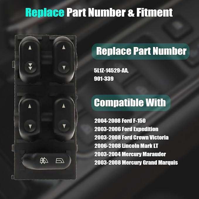 Master Power Window Control Switch - Image 3