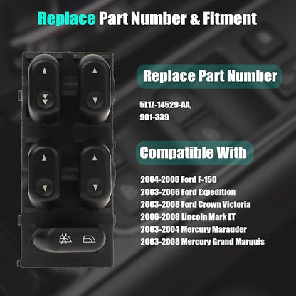 Master Power Window Control Switch - Image 3