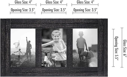 Americanflat Hinged 4x6 Triple Picture Frame - Image 2