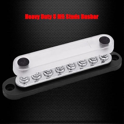 8 x M5 Studs Power Distribution Block Bus Bar 12V, Ampper 5.9" HD 120A Marine - Image 2