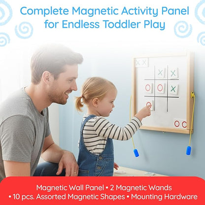 Magnetic Toddler Activity Wall Panel Toy – Interactive Wall Busy Board – - Image 2
