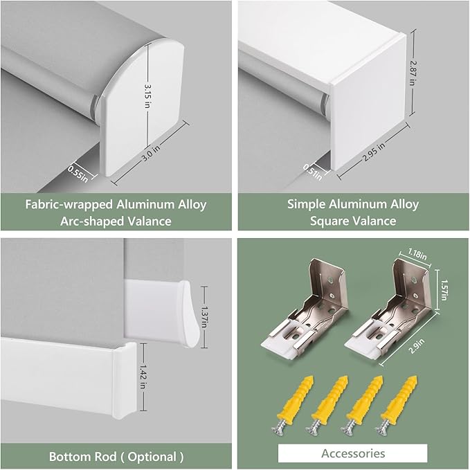 ZSHINE Motorized Blackout Window Blinds Customize Width Remote Control Wireless - Image 6