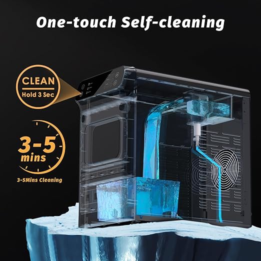 Nugget Ice Maker, 40 lbs/24H Soft & Chewable Nugget Ice Machine - Image 3
