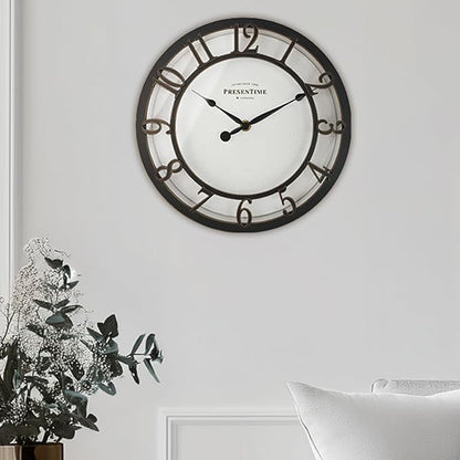 Presentime & Co 10" Farmhouse Series Wall Clock, Vintage Style, Retro Clock - Image 8