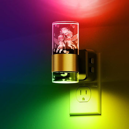 L LOHAS LED Night Lights Plug into Wall, Dusk to Dawn Nightlight, 9 Colors - Image 5