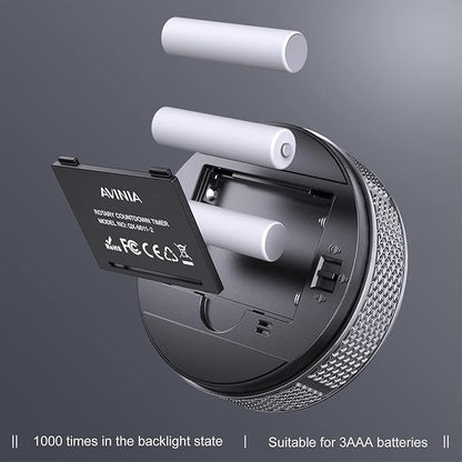 AVINIA Digital Kitchen Timers, Visual timers Large LED Display Magnetic - Image 4