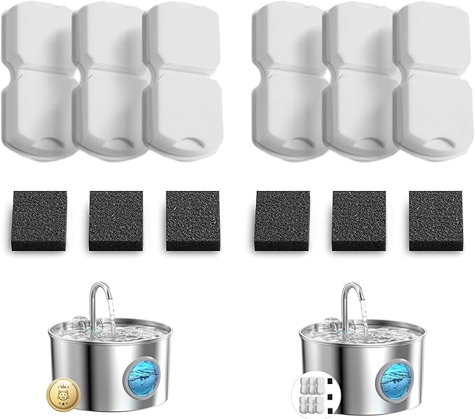 GIOTOHUN Cat Water Fountain Filter Replacement: 12 Cat Fountain Filter by GIOTOHUNPetLife
