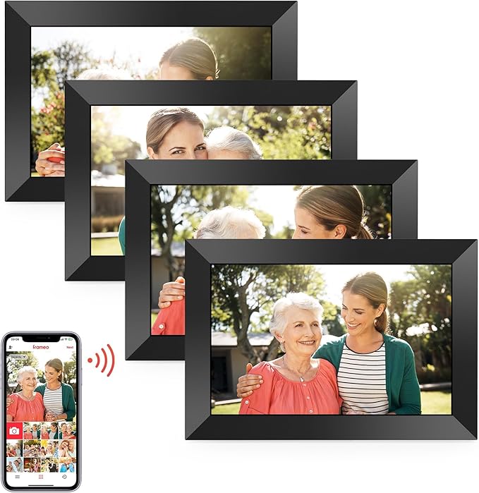 BIGASUO Digital Picture Frame, 10.1" Frameo Digital Frame WiFi by BIGASUO