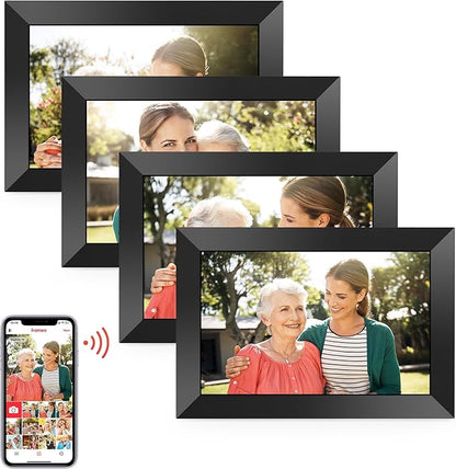 BIGASUO Digital Picture Frame, 10.1" Frameo Digital Frame WiFi by BIGASUO