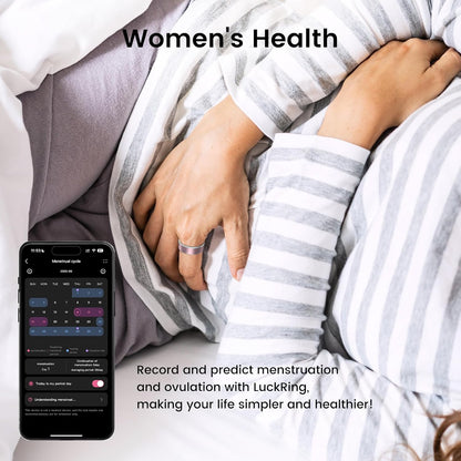 smart ring for women & men, ip68 health, close-up detail