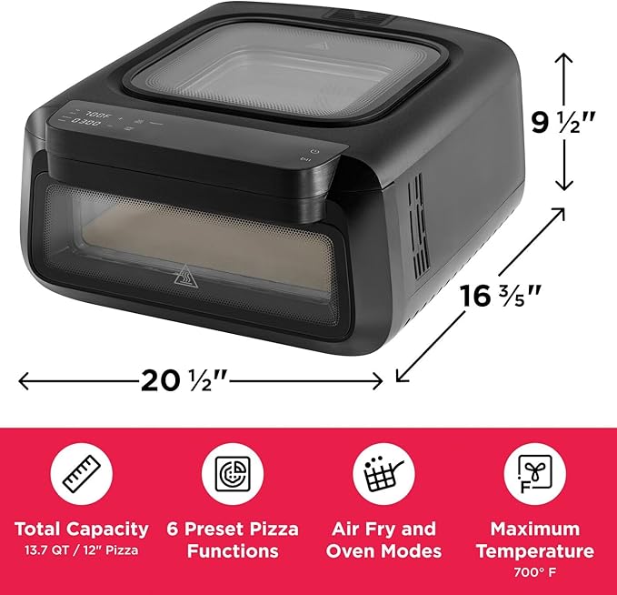 Frigidaire Electric Indoor Pizza Oven – Reach Temperatures of 700°F – Stone - Image 4