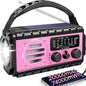 74000mWh Emergency Radio with NOAA Weather, Portable Hand Crank SW/AM/FM by QAUYYW