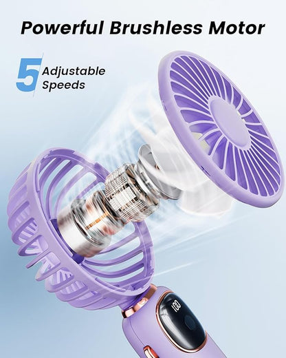 coldSky Portable Handheld Fan, 4000mAh Battery Operated 3 in 1 Multifunction - Image 5