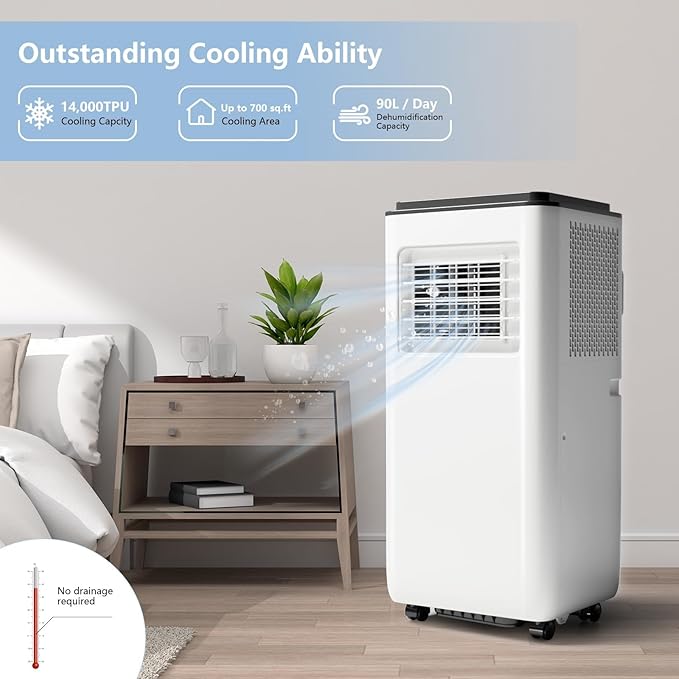 Portable Air Conditioners, 8000 BTU Cooling Capacity - Image 7