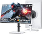 KTC 27 Inch White Gaming Monitor 300Hz/320Hz, QHD 1440P Fast IPS Computer by KTC
