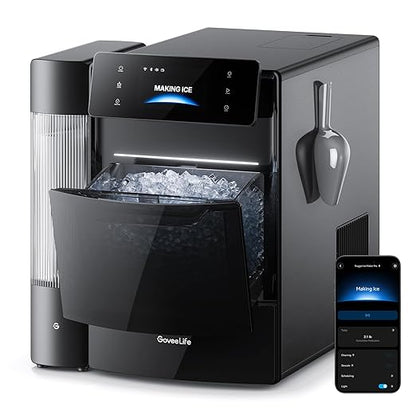 GoveeLife Smart Nugget Ice Maker Pro, 60lbs Daily, 6-Minute First Ice, 40dB by GoveeLife