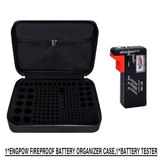 ENGPOW Battery Organizer, Fireproof Battery Organizer Storage Case - Image 7