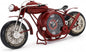 YOUKI Metal Motorcycle Wall Clock,Desk Shelf Clocks Digital Clock for Bedroom,Retro Vintage Non-Ticking Table Clock Battery Operated Silent,Easy to Read,Wall Art16.9 * 1.5 * 7.5 Inches,Red