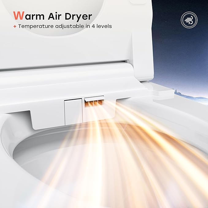HOROW Bidet Toilet 10" Rough-in, Smart Toilet - Image 4