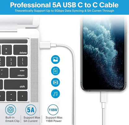 Mac Book Pro Charger-118W USB C Fast Charger Power Adapter Compatible - Image 6
