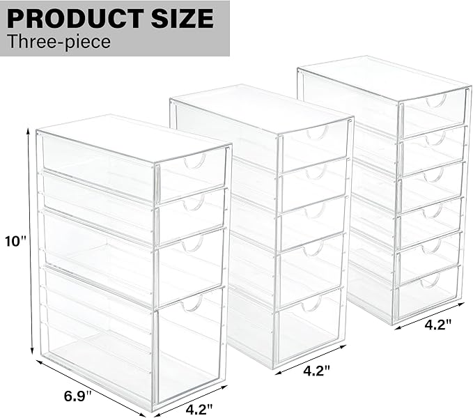 Prsildan Acrylic Drawer Organizer - Image 3
