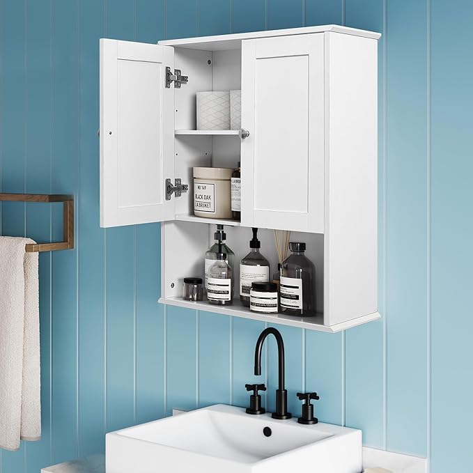 Bathroom Cabinet Wall Mounted Over Toilet Storage Cabinet, 24x30 Inch Wooden - Image 3