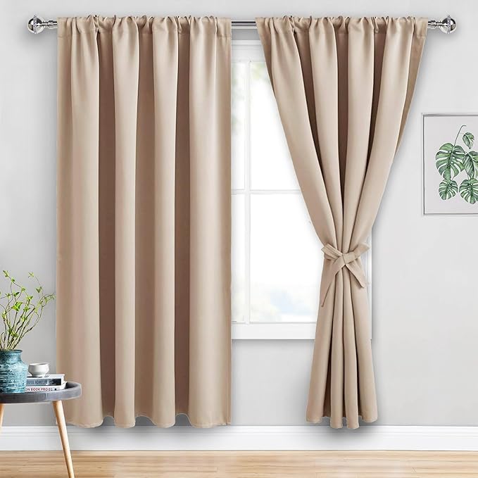 JIUZHEN Blackout Curtains for Bedroom by JIUZHEN