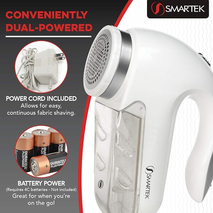 Smartek Fabric Shaver Fuzz Remover, Electric Lint Remover - Image 4
