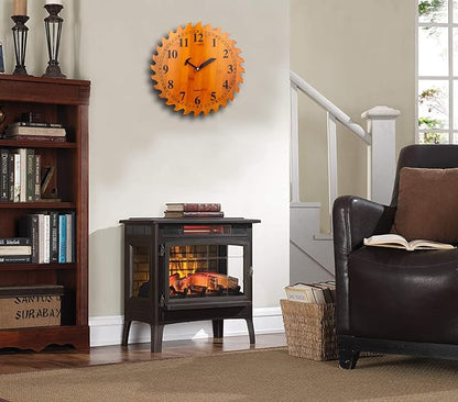 CIGERA 12 Inch Wood Wall Clock - Image 8
