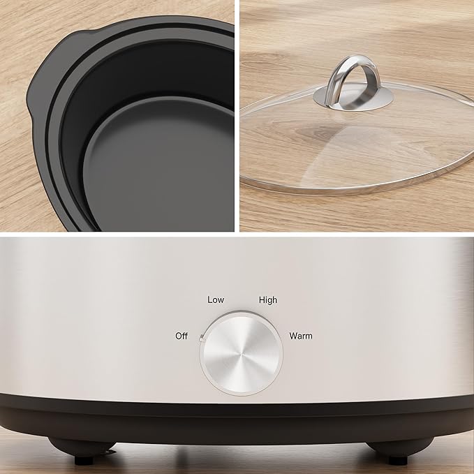 Sunvivi Small Slow Cooker 4QT, Mini Food Warmer - Image 7
